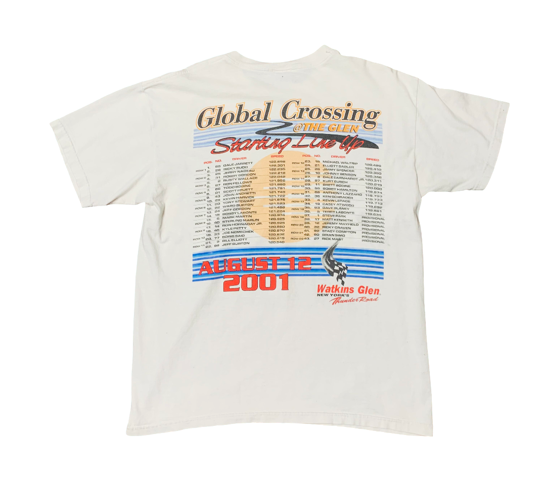 Vintage Y2K Global Crossing Racing Tee (Sz L)