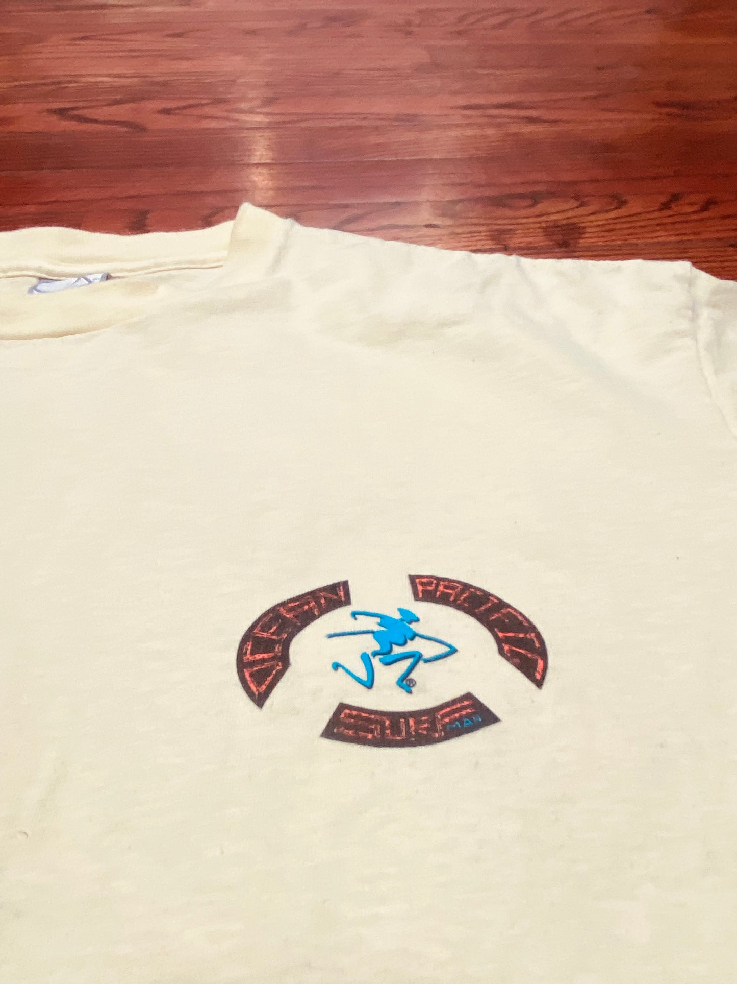 Vintage Pacific Surf Tee Neon (Sz XL)