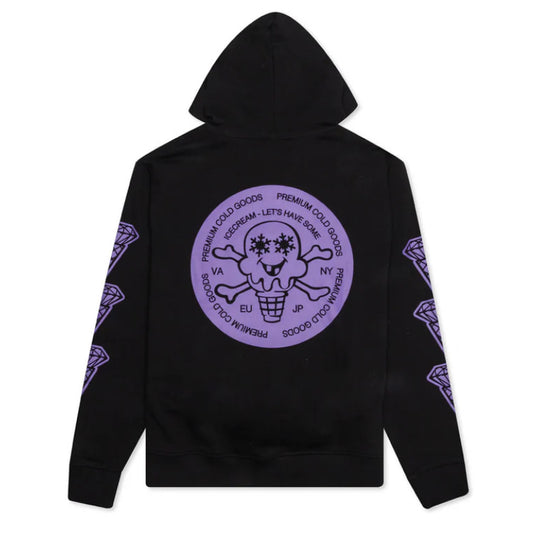 Ice Cream Cones Hoodie Black/Purple (Pre-Owned Sz M)