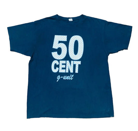 Vintage Y2K 50 Cent Monogram Tee (Sz XXL)