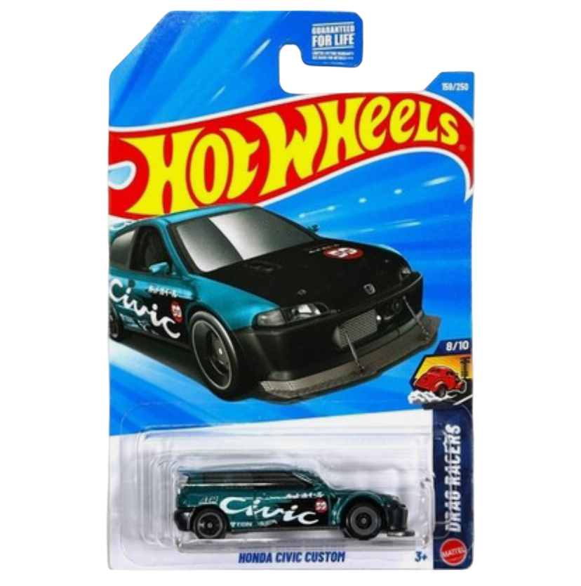 Hot Wheels EG Honda Civic Hatchback Custom (Green)