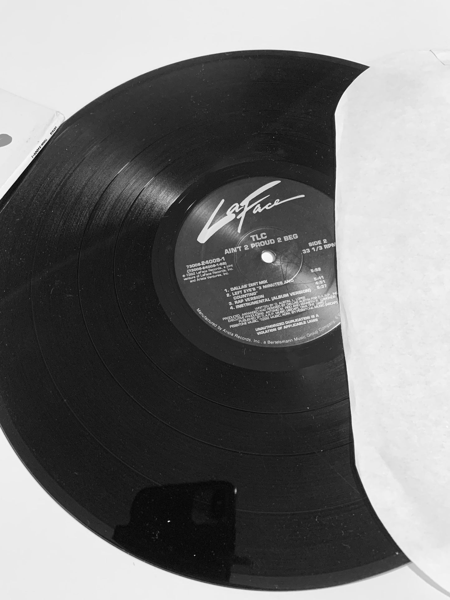 1992 TLC Ain't 2 Proud 2 Beg Vinyl