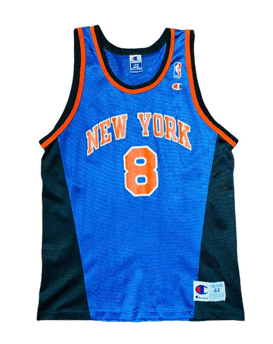 Vintage NEW Champion NBA NY Knicks Sprewell Jersey Sz 44 (L)