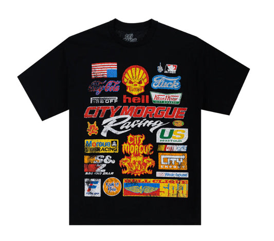 City Morgue Racing Tee Black (Sz XL)