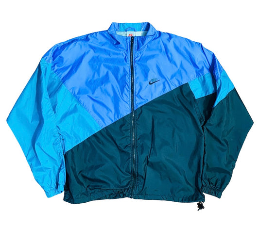 Vintage 90’s Nike Aqua Windbreaker Jacket (Sz L)