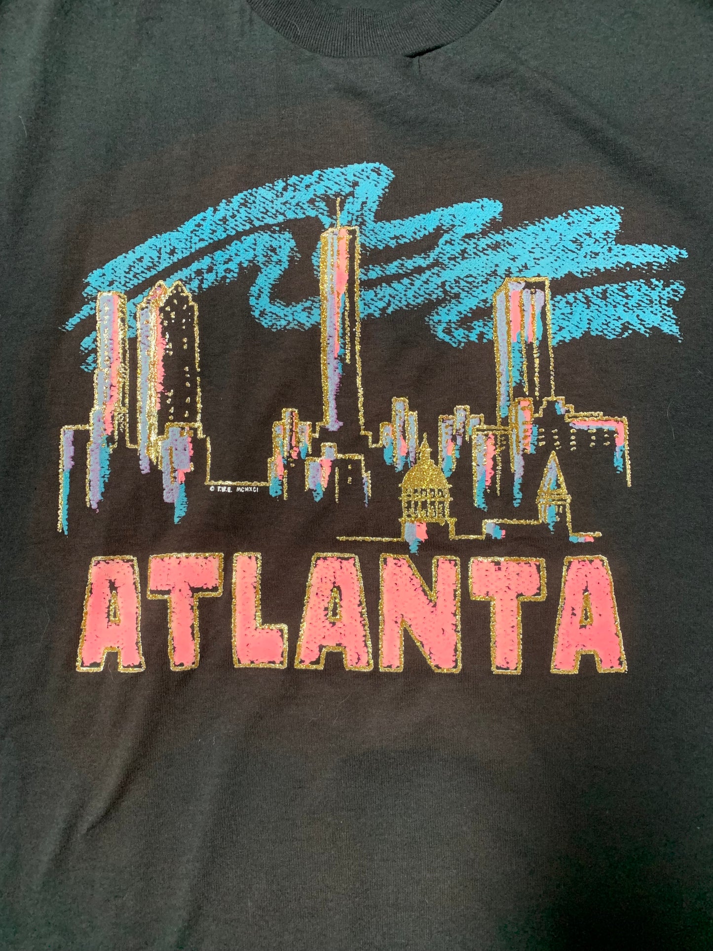 Vintage Atlanta Peach Tee (Sz L)