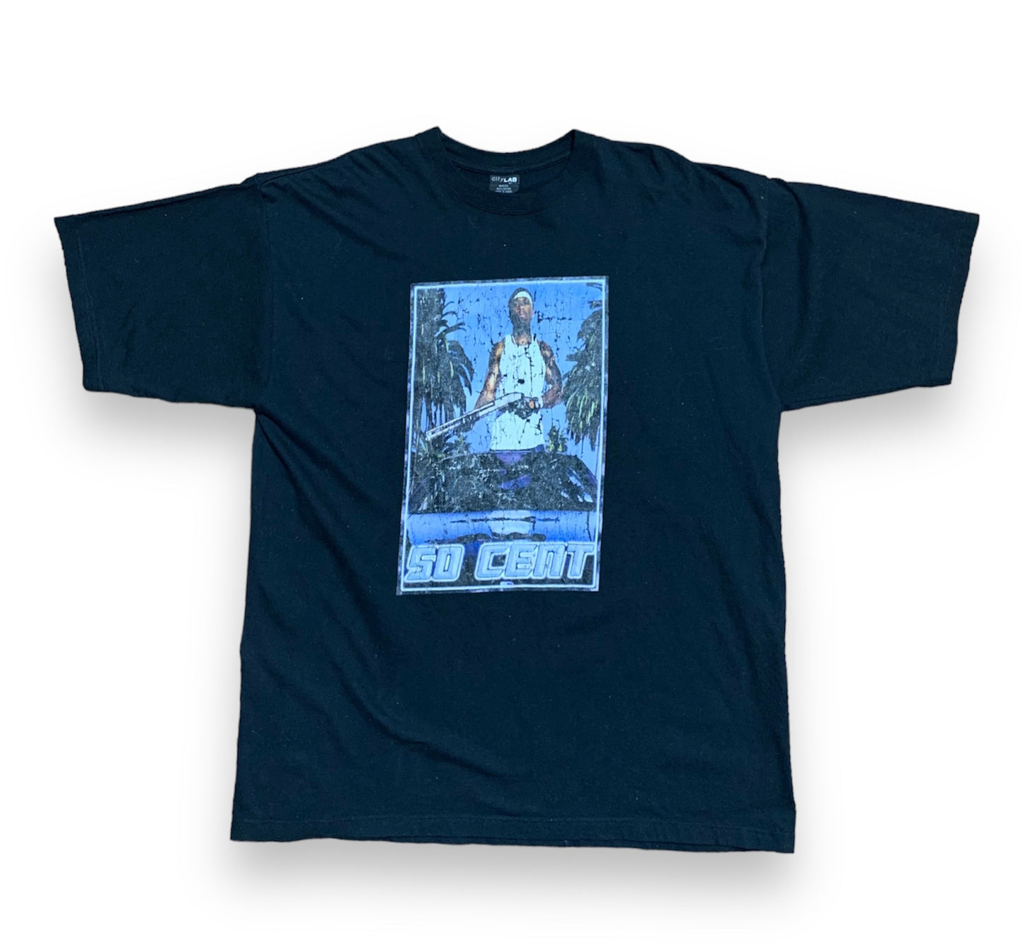 Vintage 50 Cent Shotgun Tee Black  (Sz XXL)