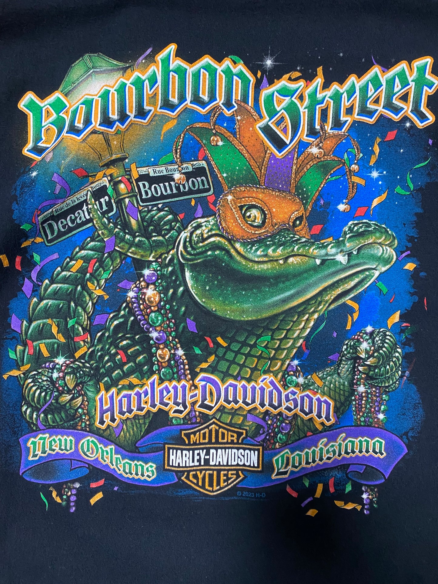 Harley Davidson Mari Gras Tee (Sz XL)