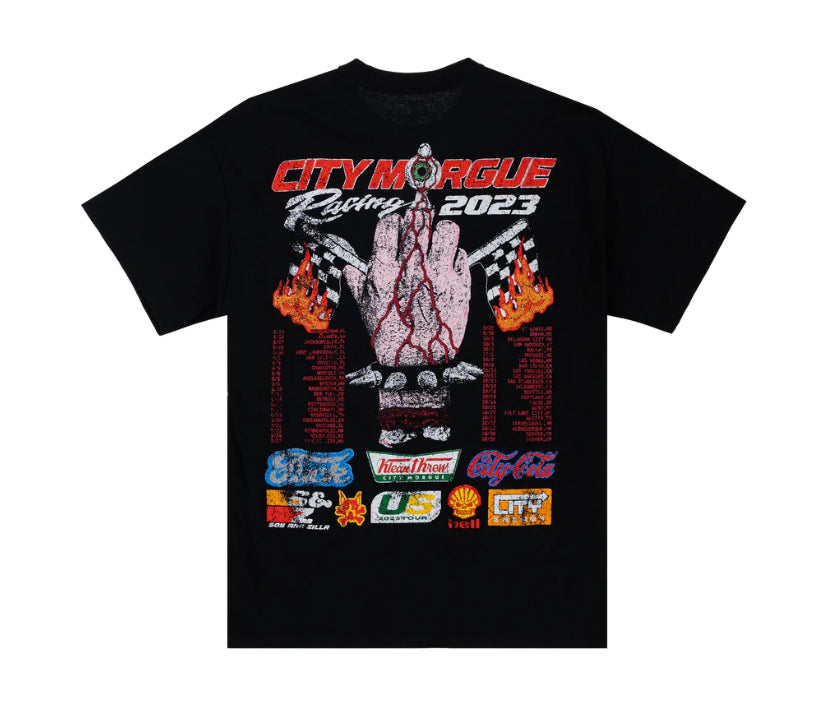 City Morgue Racing Tee Black (Sz XL)