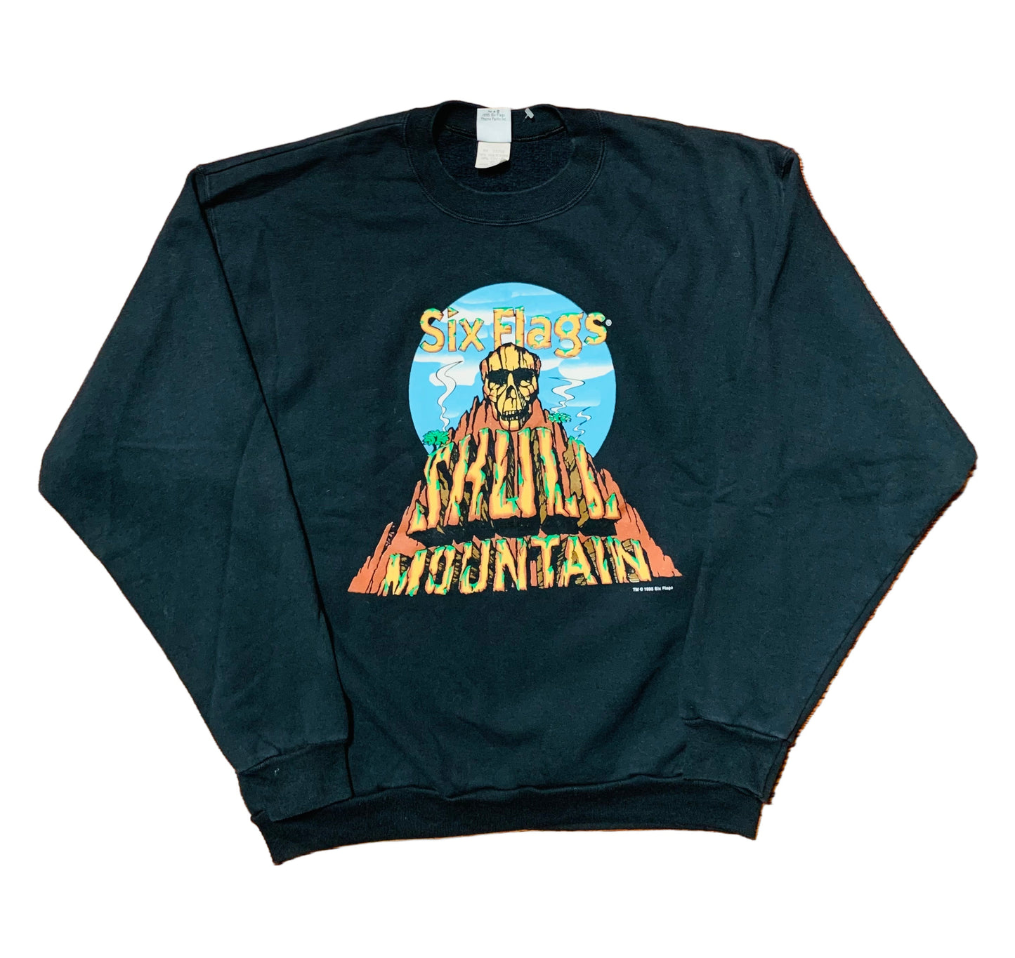 Vintage Six Flags Skull Mountain Crewneck Sweatshirt (XL)