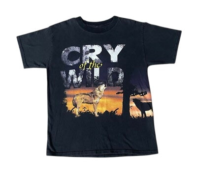 Vintage Wolves Wrap Around Tee (Sz XL)