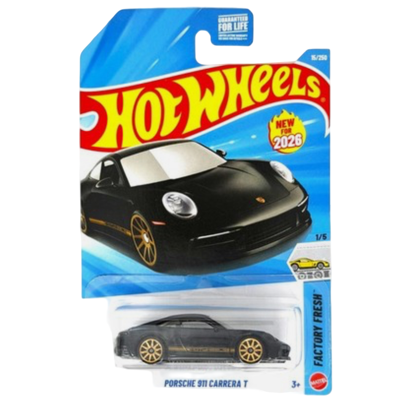 Hot Wheels Porsche 911 Carrera T (Black)