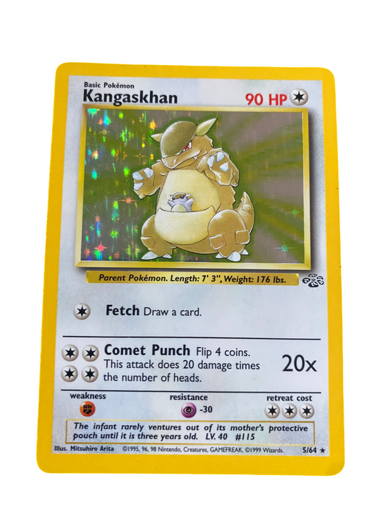 Vintage Pokémon Kangaskhan Holo Foil Card (Jungle)