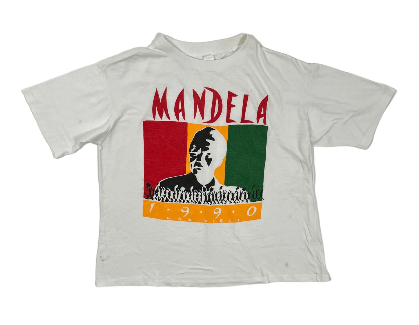 Vintage 1990 Nelson Mandela Tee White (Sz L)