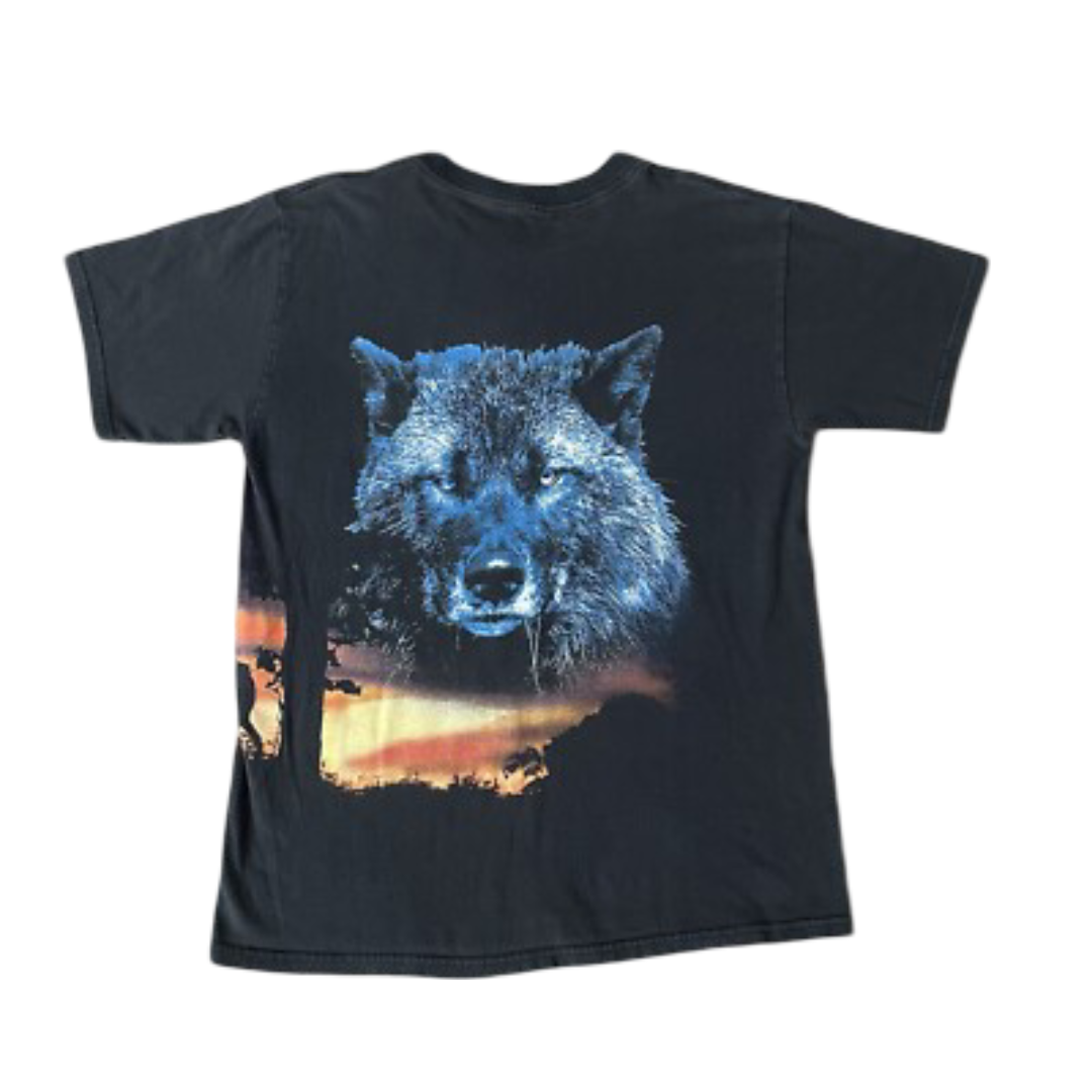 Vintage Wolves Wrap Around Tee (Sz XL)