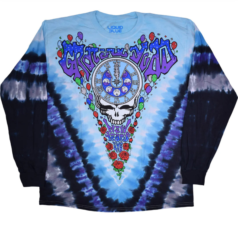 Liquid Blue Grateful Dead Midnight Hour Tye Dye Long Sleeve (New Sz L)