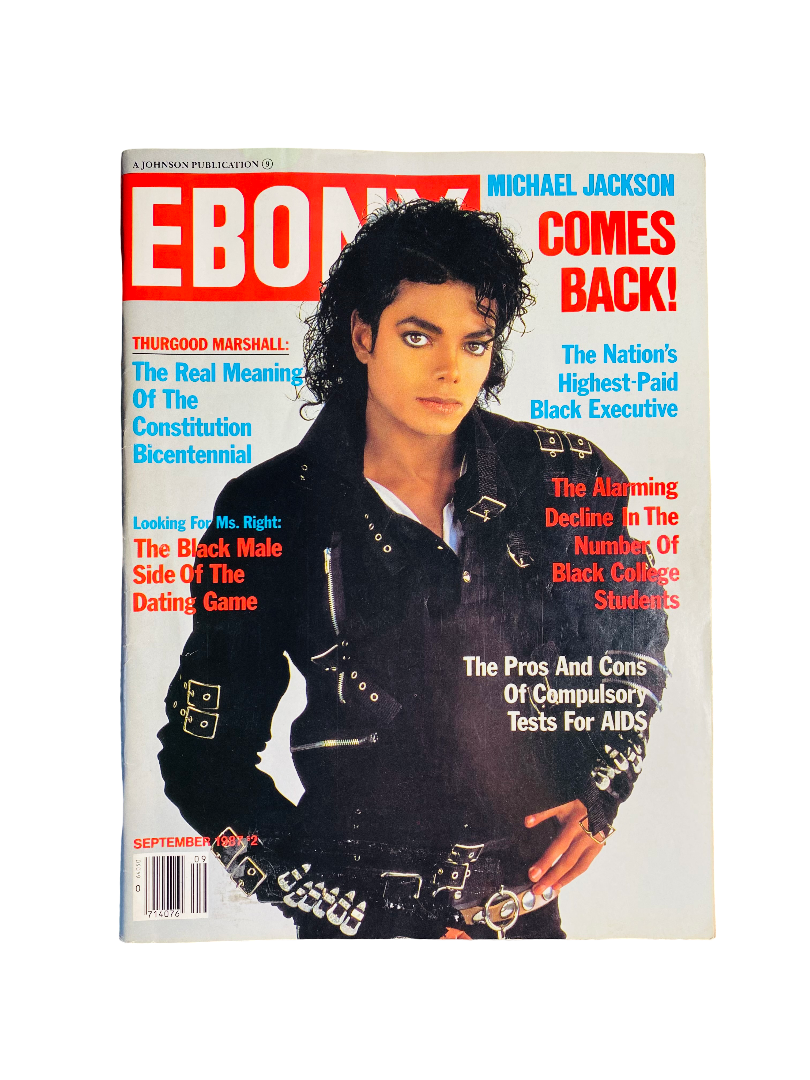 Michael Jackson Ebony Magazine Sept 1987’ (Vintage)