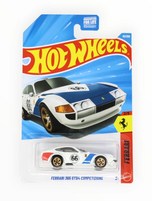 Hot Wheels Ferrari 365 GTB4 Comp (White)