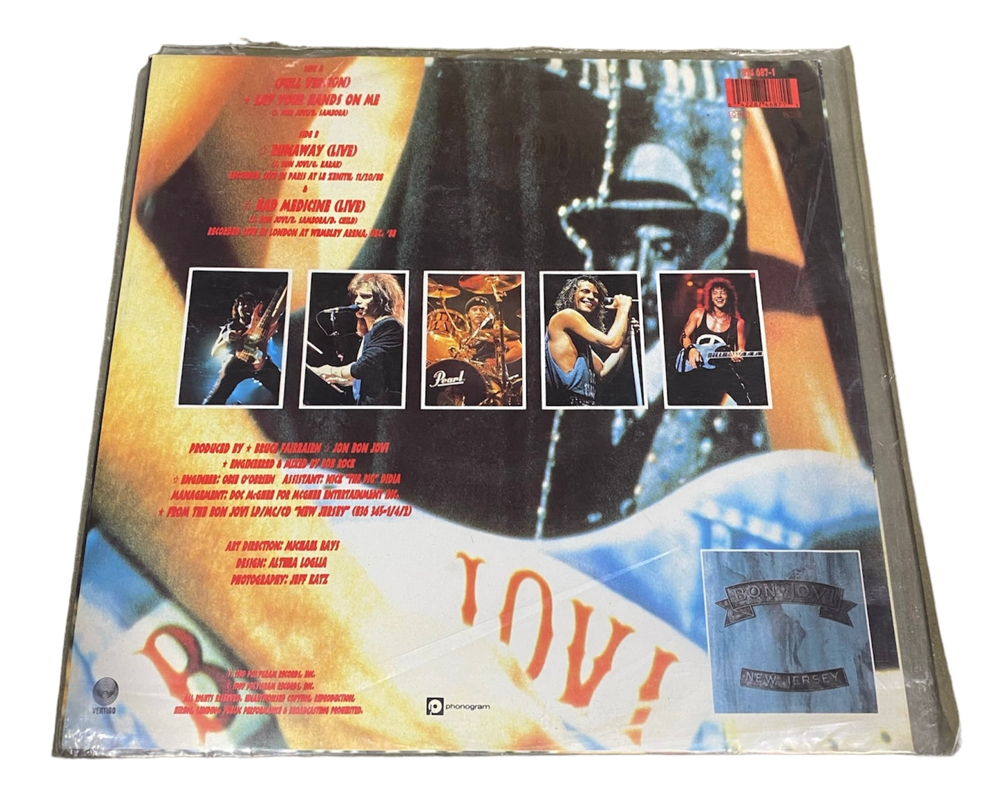 Bon Jovi Lay Your Hands On Me Vinyl