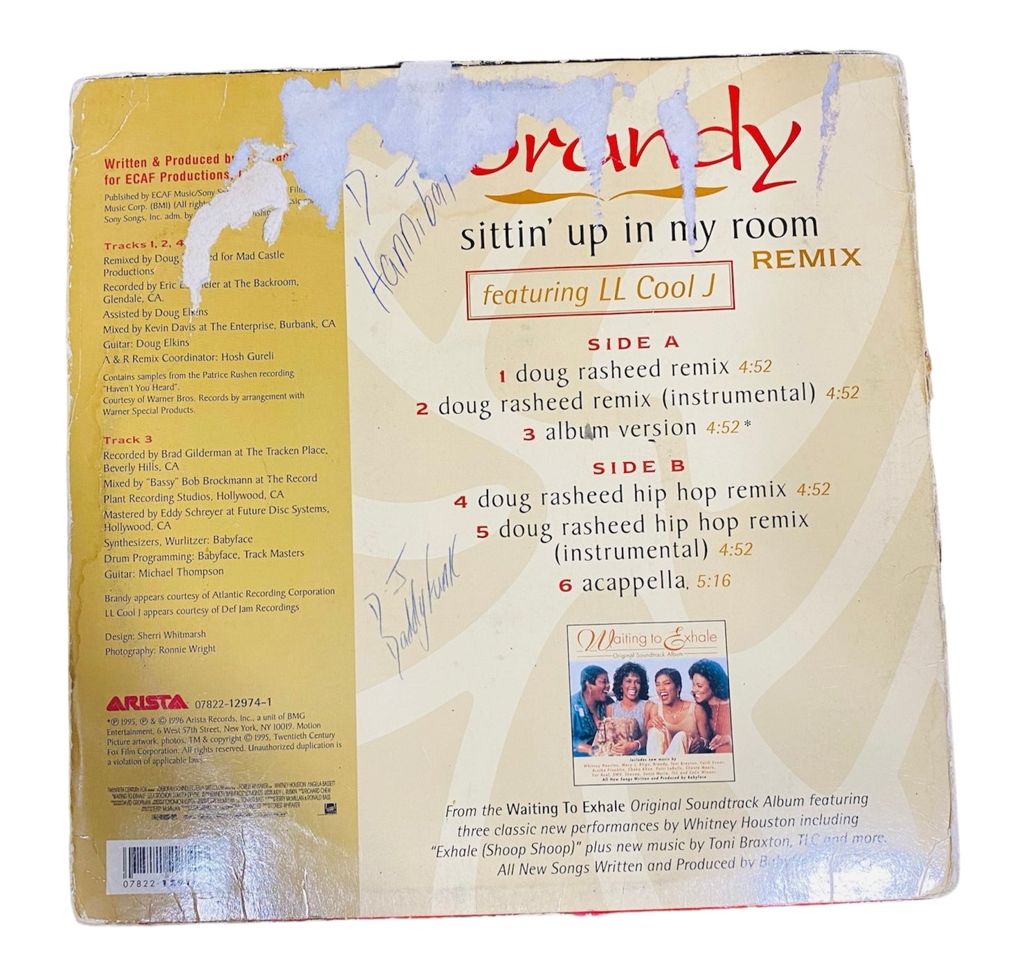 Brandy Sitting Up In My Room (Remix) Vinyl